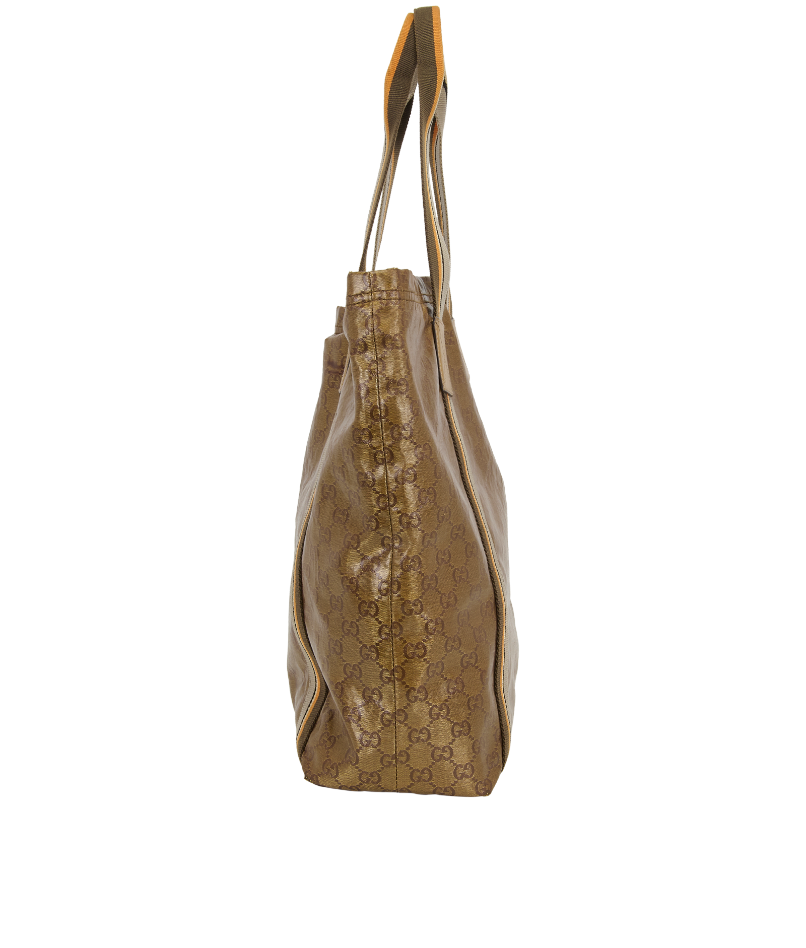 Vintage Sherry Line Tote, &pound;210, Handbags, Bronze, Bronze/Canvas, Side view